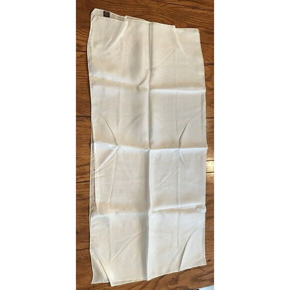 Vintage Styled by Miss Carrie J Rayon Sheer Ivory 30" x 30" Scarf - Picture 6 of 12